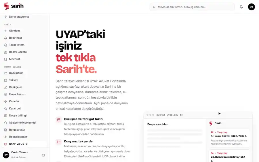 UYAP ve UETS kullanım kaydı: Bağlantıyı bir kez kurun